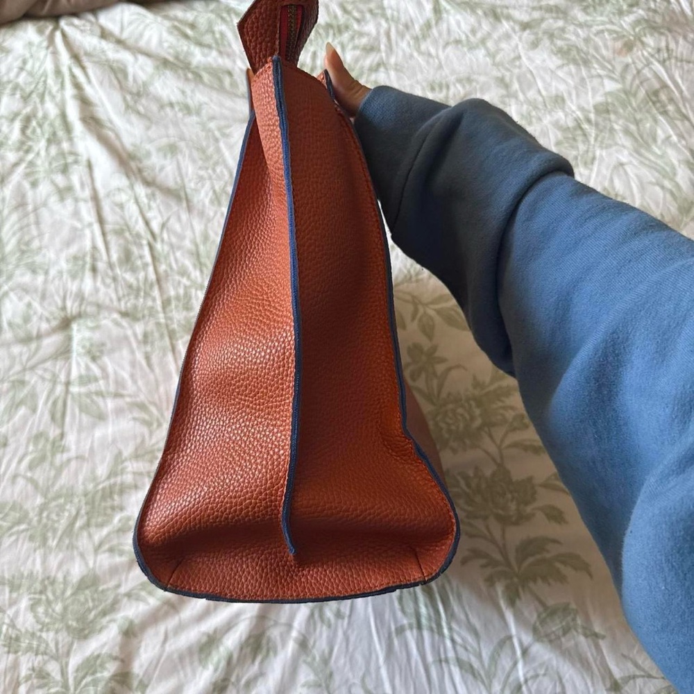 Vivienne Westwood Brown Leather Tote with Embossed Orb - Picture 7 of 8